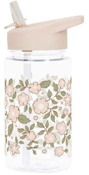A Little Lovely Company Butelka na wodę dla dzieci BLOSSOMS PINK 0,45L