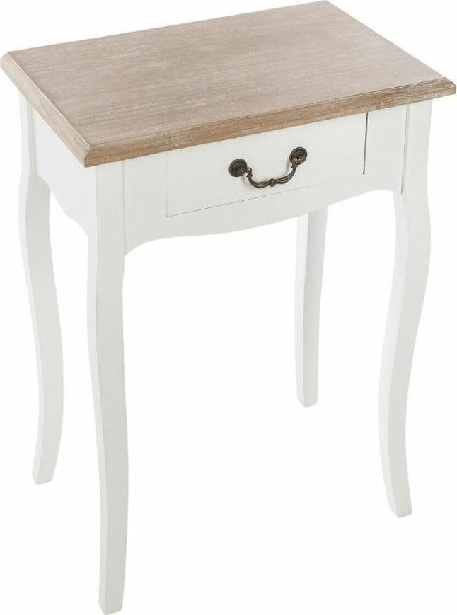 Atmosphera Stolik przyłóżkowy z drewna, szafka nocna o klasycznym designie