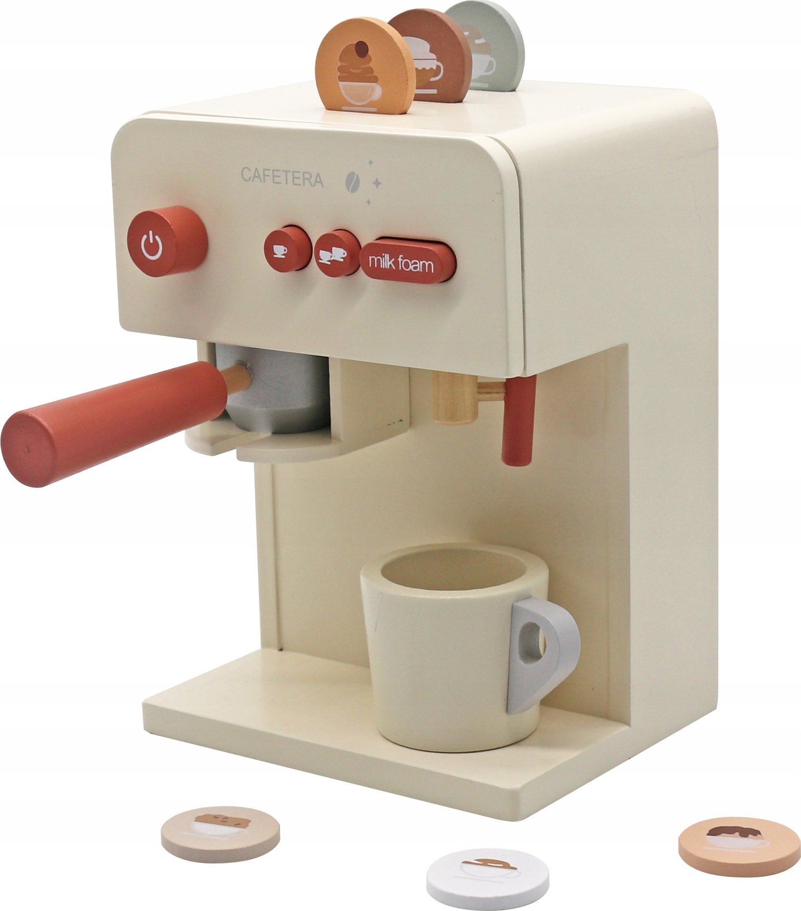 Serwis kawowy drewniany dla dzieci, ekspres do kawy zestaw kuchenny | Bezpieczne zakupy! Szybka wysyłka! oryginalne, zaplombowane pudełko!