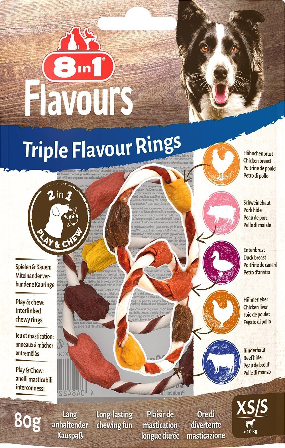 8in1 8in1 FLAVOURS Triple Flavour Rings XS/S