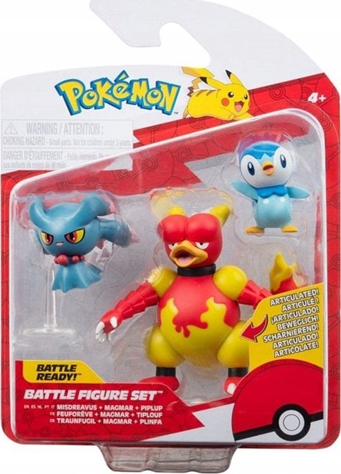 JAS POKEMON FIGURKA 3PAK PIP +MIS +MAG