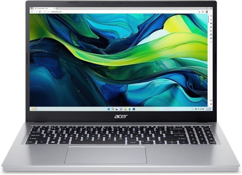 Laptop Acer Laptop AG15-32P-39R2DX Core 3 N355/15.6" FHD IPS/8GB/SSD 128GB+SSD 256GB/BT/Win 11 Silver