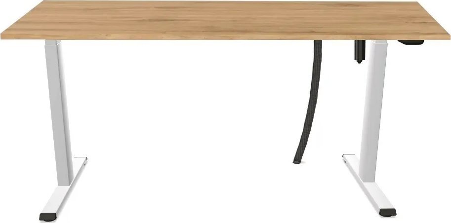 Biurko eCOMO 140x80cm dąb hickory z regulacją wysokości NOWY STYL