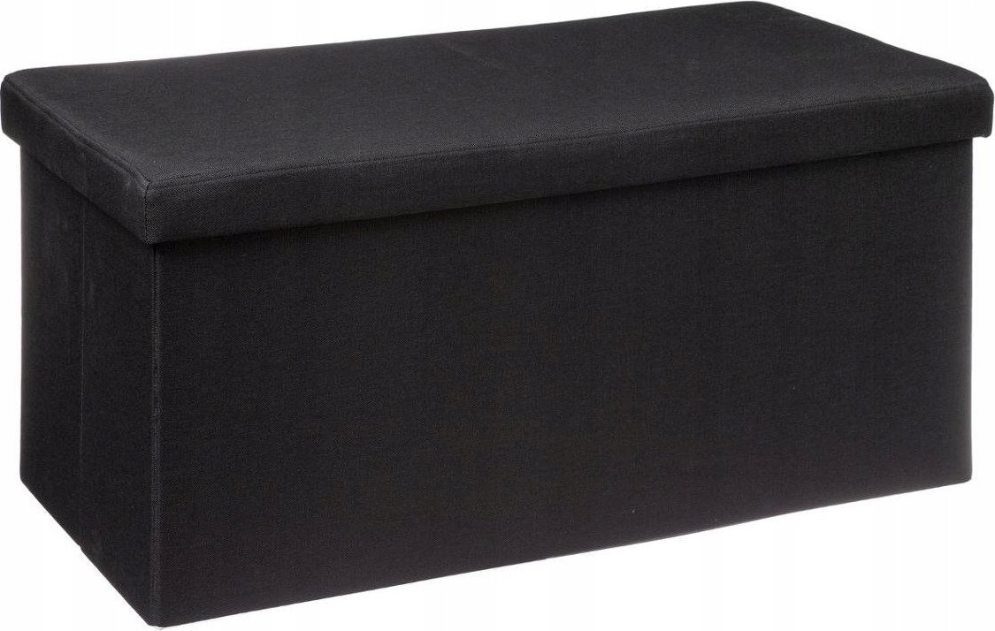 Atmosphera Pufa do siedzenia ze schowkiem, duża, kolor czarny