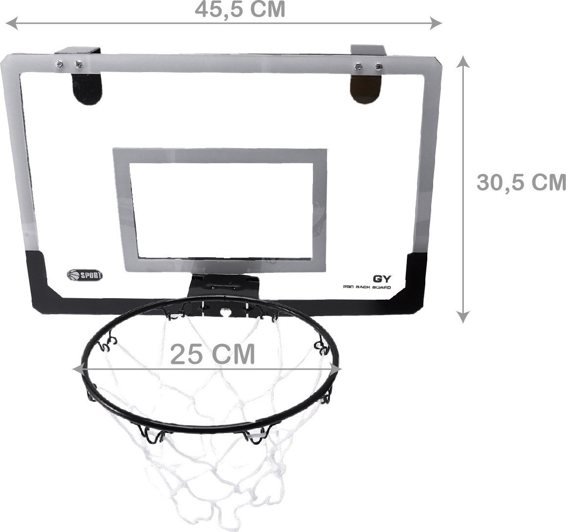 MalPlay Koszykówka Zestaw do Koszykówki Kosz Tablica Piłka