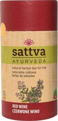 Sattva SATTVA_Natural Herbal Dye for Hair naturalna ziołowa farba do włosów Red Wine 150g