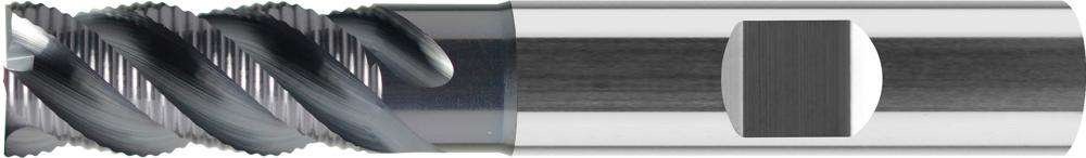 Frez do obróbki zgrubnej,pełnowęglikowy 6mm 4-ostr. AlTiN HB typ HR n.zakład.FORMAT