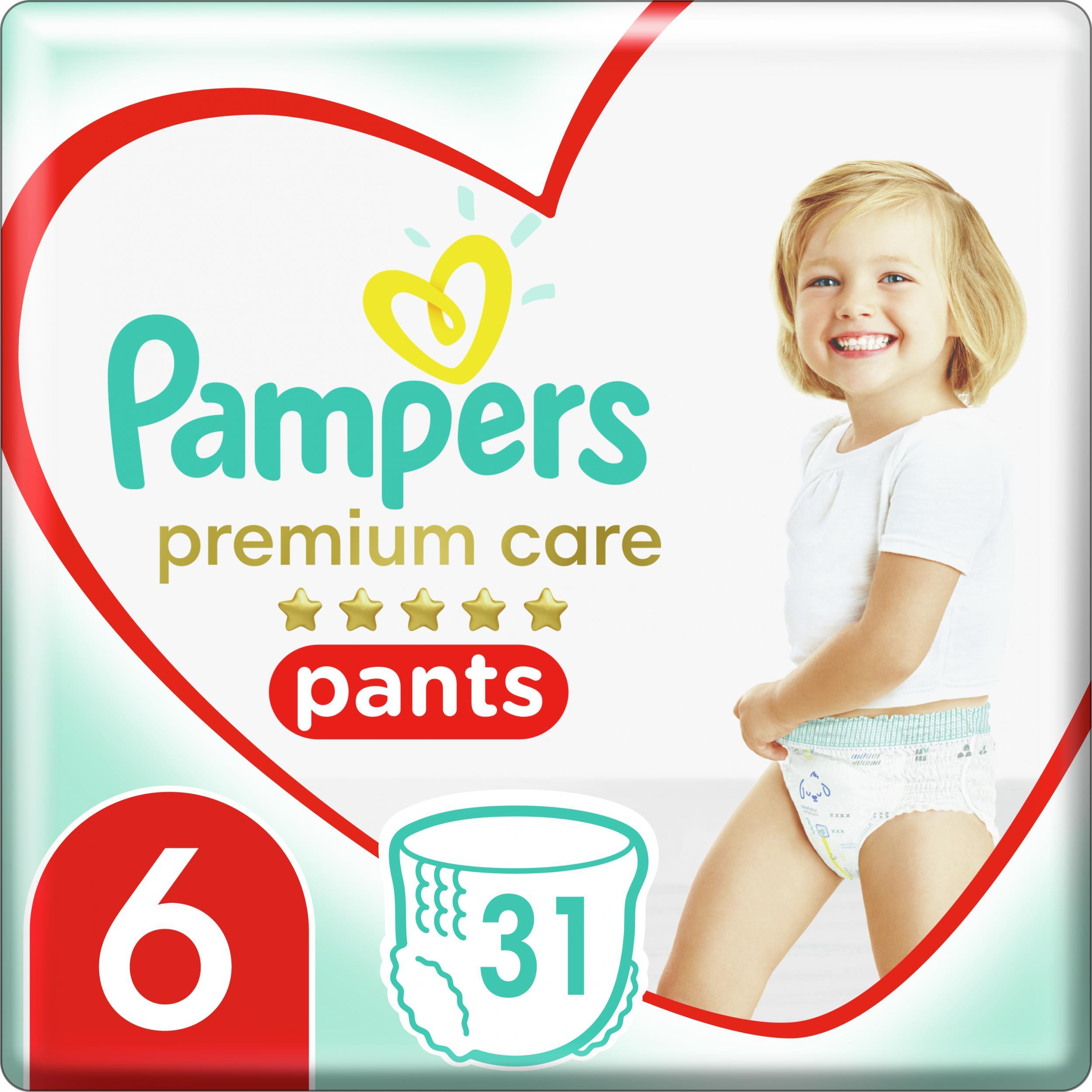 Pampers Pieluchomajtki Pants Premium Care 6, 15+ kg, 31 szt.