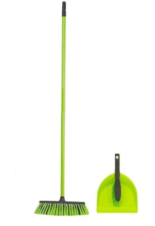 FLOOR BROOM WITH HAND+SHOV 082050 OKKO