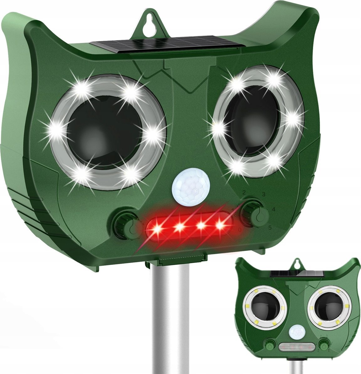 ULTRADŹWIĘKOWY ODSTRASZACZ SOLARNY SOWA BR-901