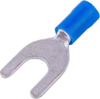 Końcówka widełkowa izolowana 2,5 M6 niebieska 100szt SGE