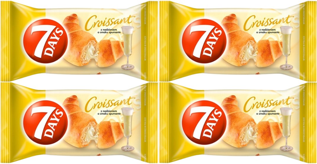 7 DAYS 7 Days Croissant z nadzieniem o smaku musującym 60 g x 4 sztuk