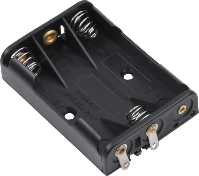 Pudełko na baterie AAA / R03 3 szt.