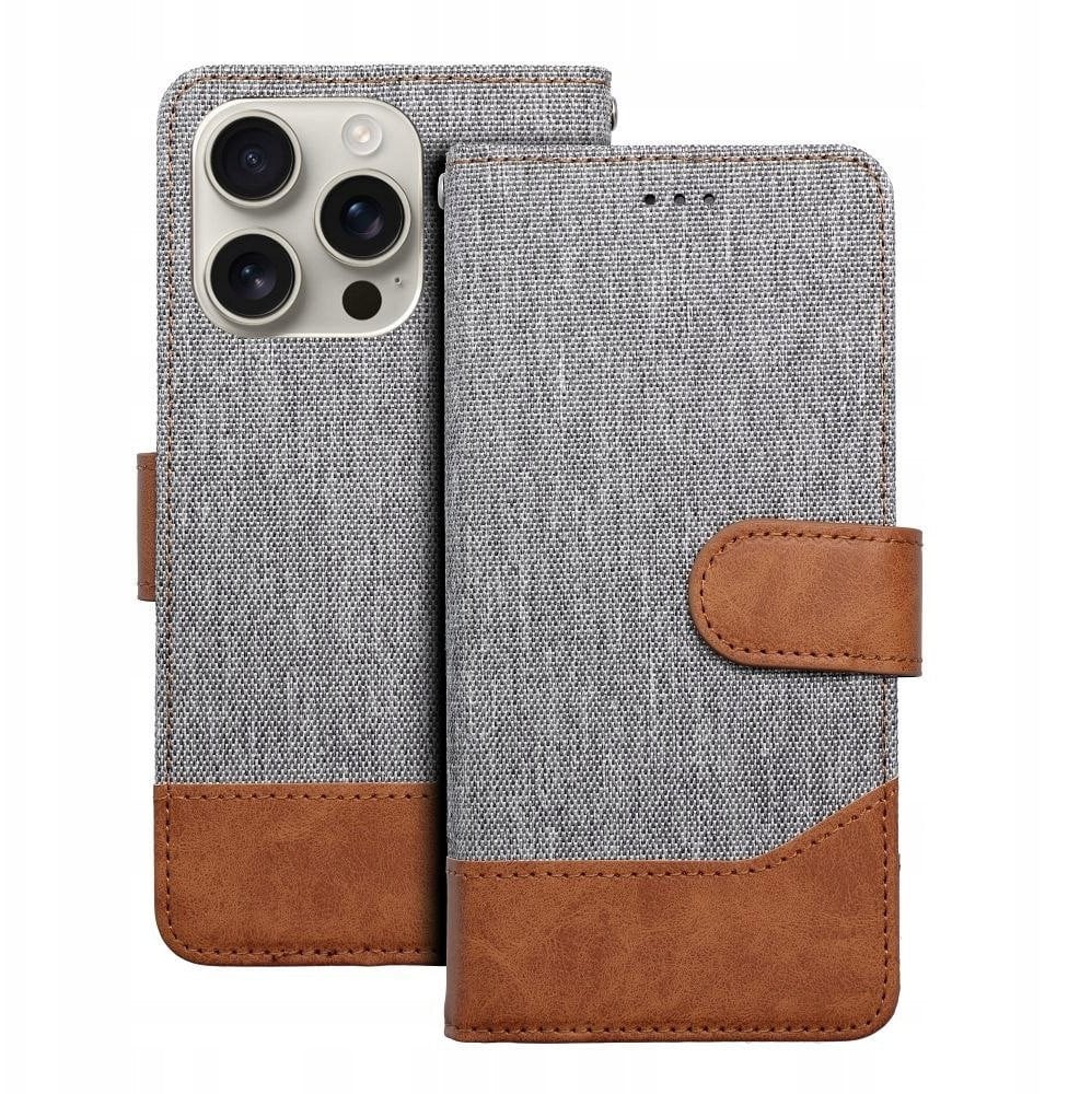 Kabura JEANS Book do SAMSUNG A35 5G szary