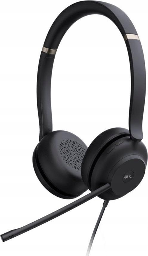 Słuchawki Yealink Yealink UH37 Dual Teams Zestaw słuchawkowy Przewodowa Opaska na głowę Biuro/centrum telefoniczne USB Type-C / USB Type-A Czarny