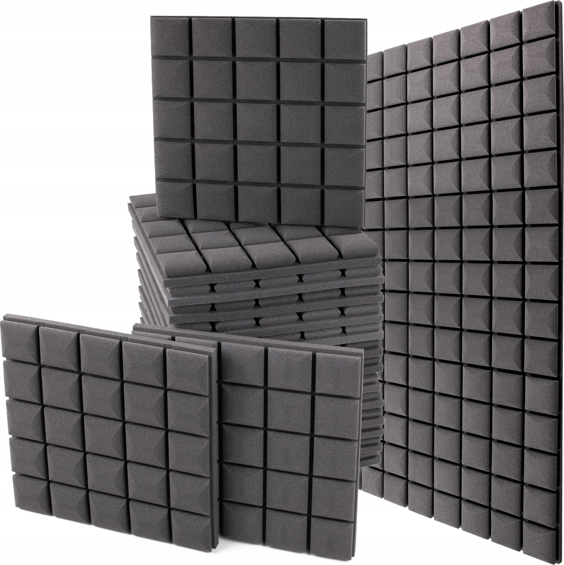 PIANKA MATA WYGŁUSZAJĄCA AKUSTYCZNA KOSTKA 4m2 wypukła pianka do salonu