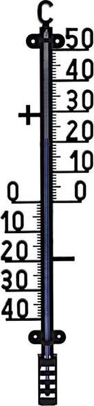 ProGarden Termometr OGRODOWY zewnętrzny balkonowy duży czarny XXL