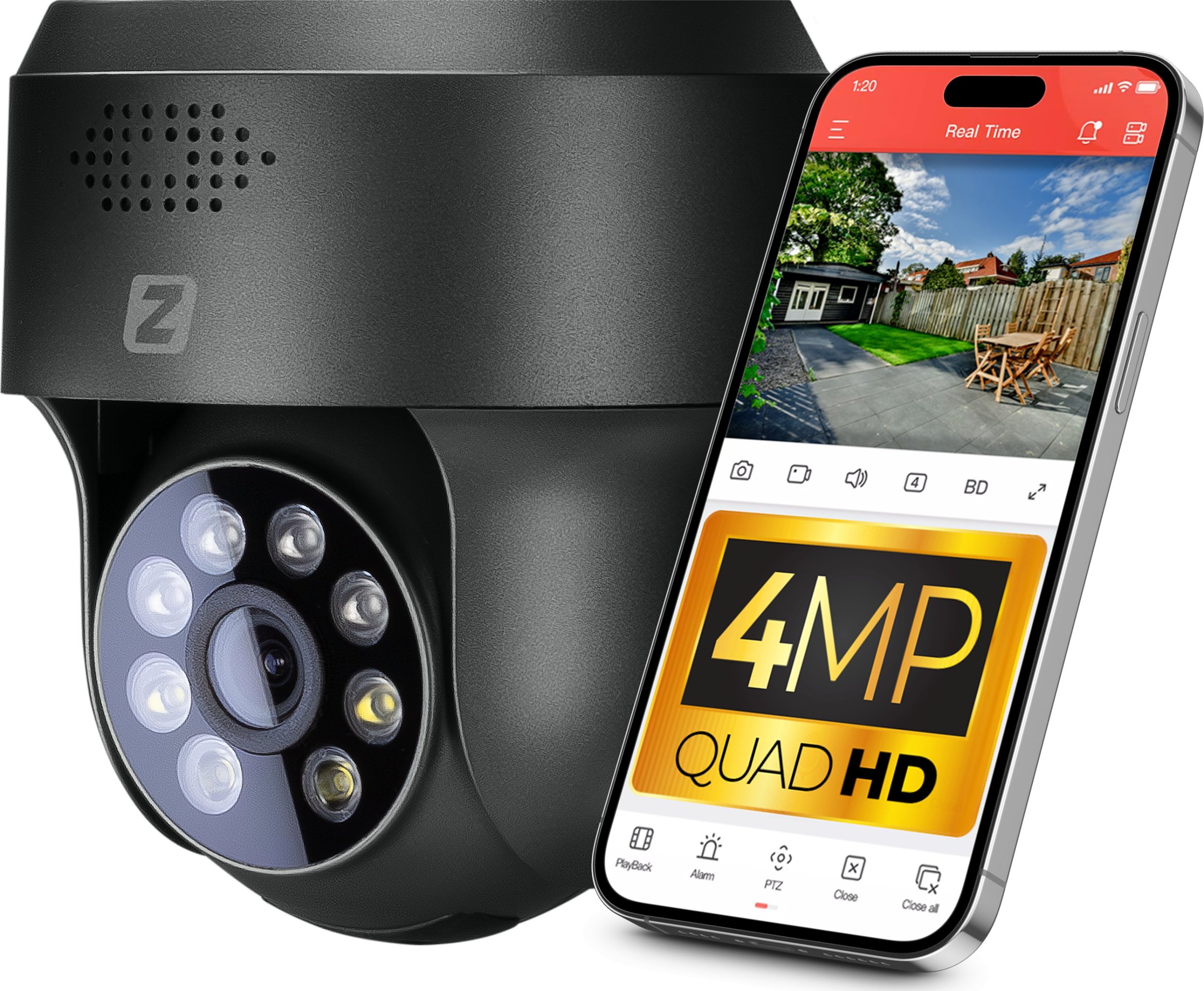 Kamera Obrotowa IP P4 Dark WiFi 4MPx Zintronic IKPW430CMV2