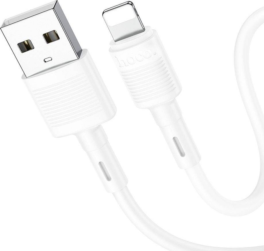 Kabel USB Hoco USB-A - Lightning 1 m Biały (X83 white)