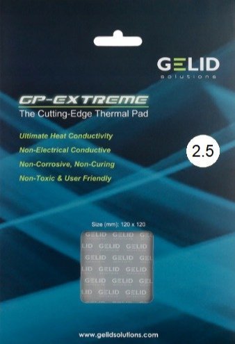 Gelid Gelid Extreme thermalpad 120x120x2.5mm TP-GP01-S-F