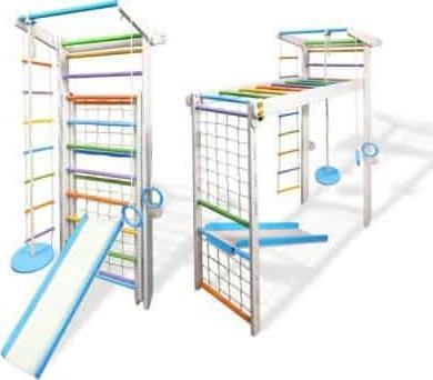 Babygame Domowy Plac zabaw Drabinka Czempion biało-kolorowa