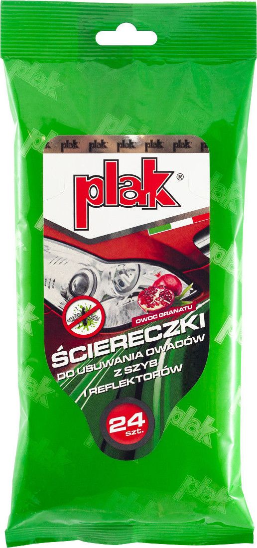 Atas Plak ściereczki do usuwania owadów z szyb i reflektorów Owoc Granatu - 24szt uniwersalny