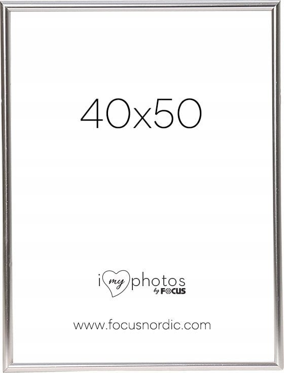 Ramka Focus Focus Can-Can Shiny Silver 40x50