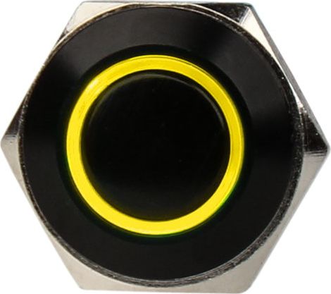 DimasTech Przycisk LED 16mm Żółty (PD030)