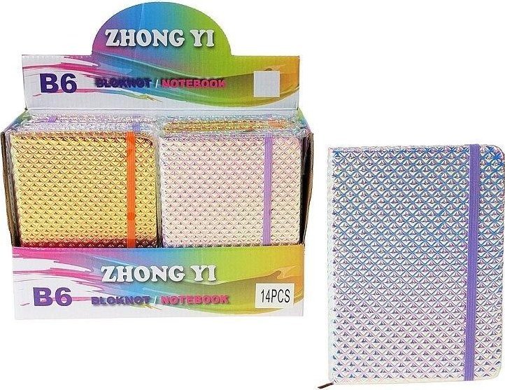 Notes B6 z gumką MIX