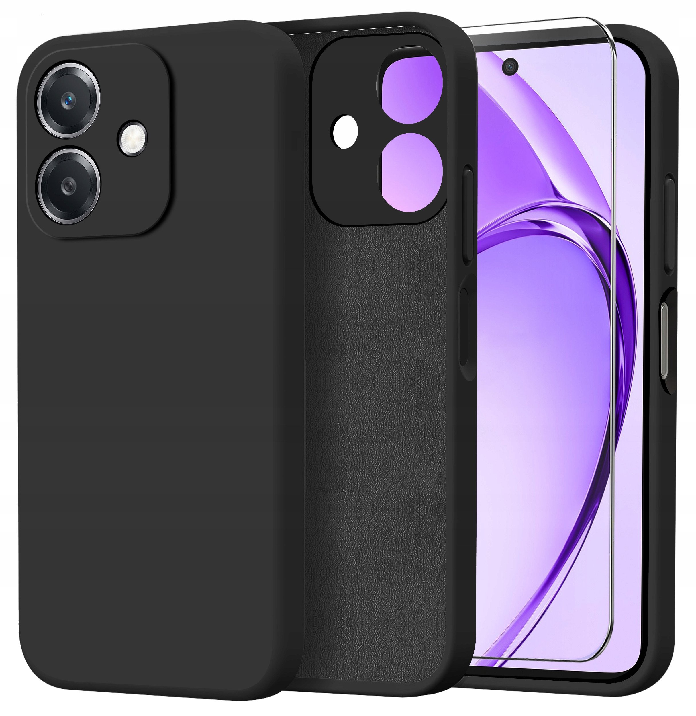 Etui do Oppo A40 | A40M CASE Silicone ELASTYCZNE + Szkło OCHRONNE 9H