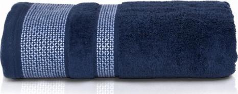 Detexpol Ręcznik łazienkowy 50x90 do użytku codziennego Carlo blue do twarzy, do włosów