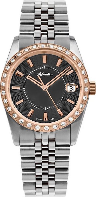 Zegarek Adriatica Zegarek damski Adriatica A3801.R116QZ2 srebrny