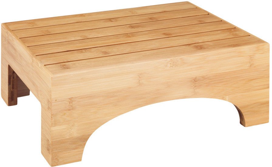 Taboret łazienkowy BAMBUSA, niski, bambusowy, WENKO