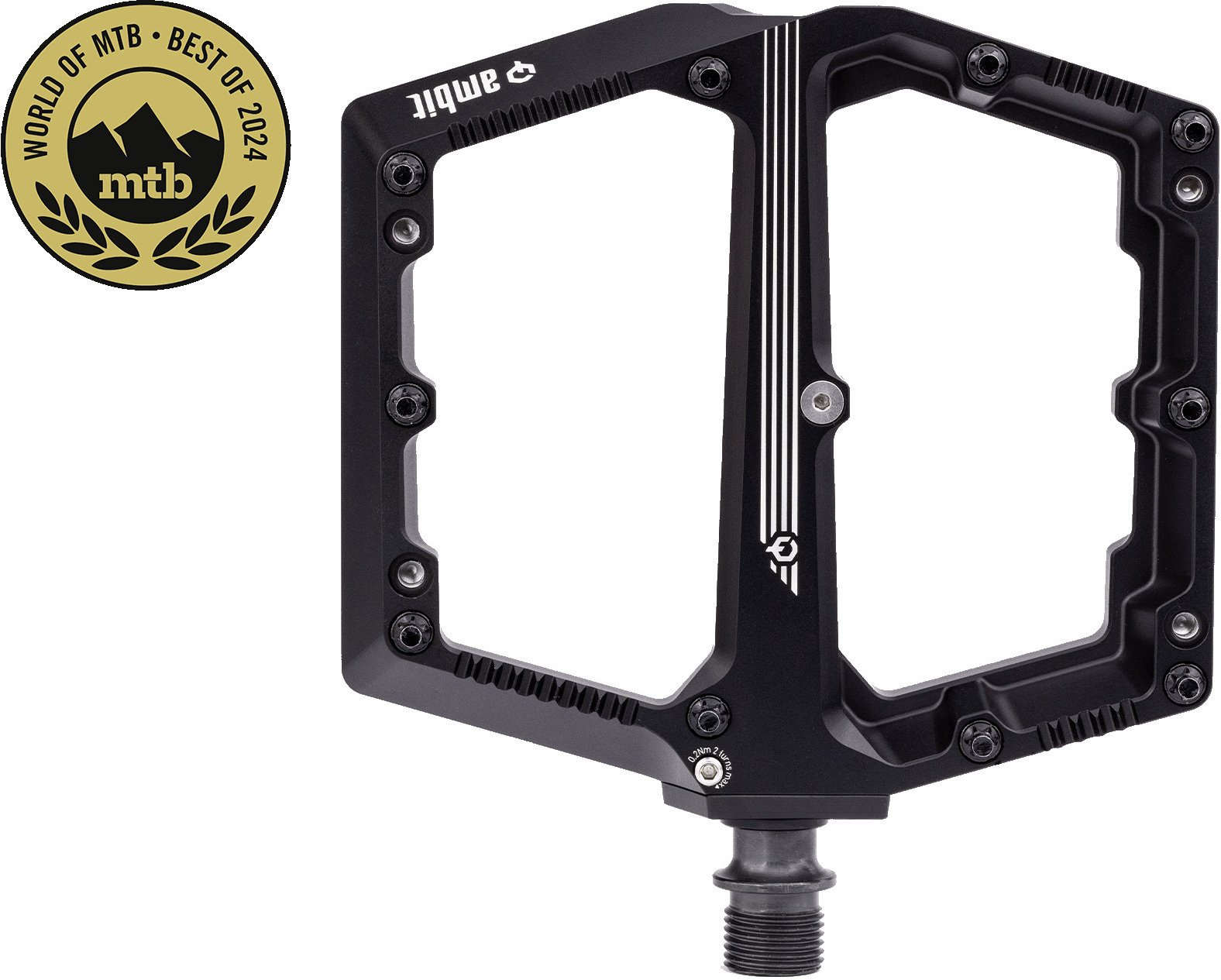 AMBIT HAXN HOITA Limited CNC pedały platformowe MTB klasy premium Rozmiar: L, Wybierz kolor: Matt Black