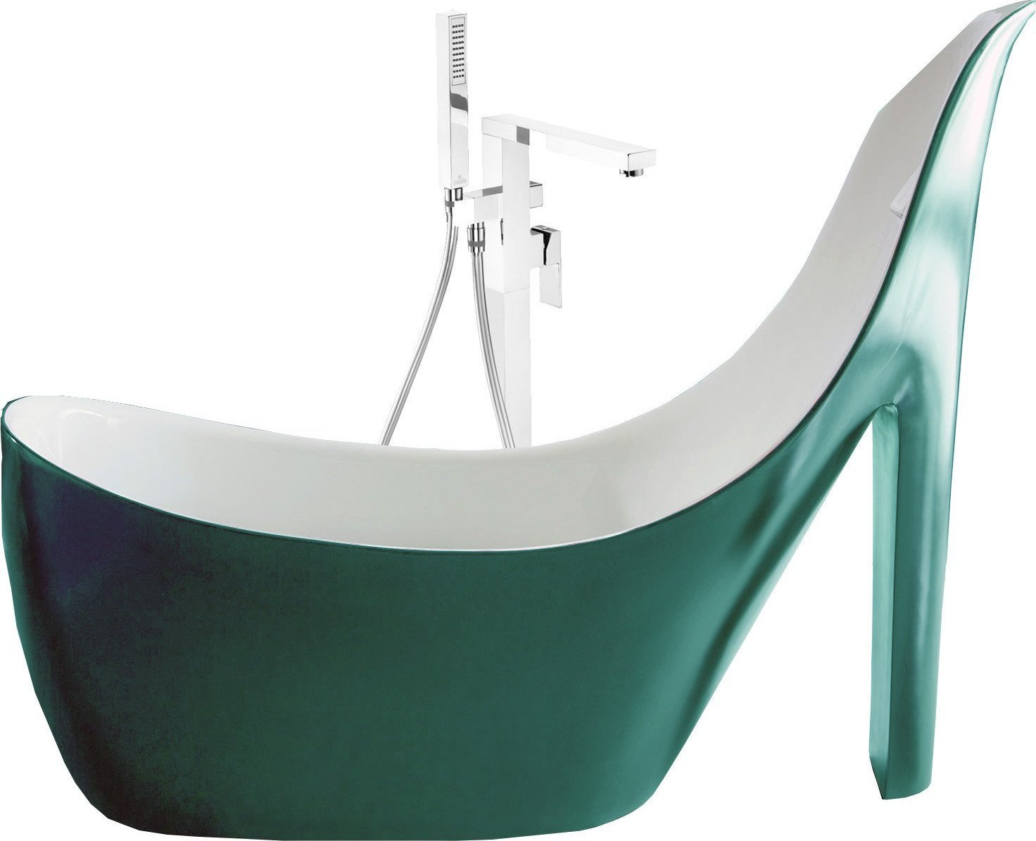 Wanna Toule Wanna 200x80x150 damska szpilka syfon akryl nowa zielona