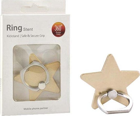 Vega UCHWYT TELEFONU STOJAK GWIAZDA ZŁOTY UNIWERSALNY VEGA NA RĘKĘ RING HOLDER>