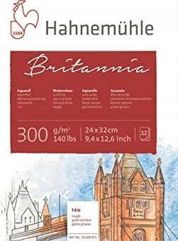 Hahnemühle Hahnemühle Britannia Watercolour 12 sheets rough 24x32cm 300g