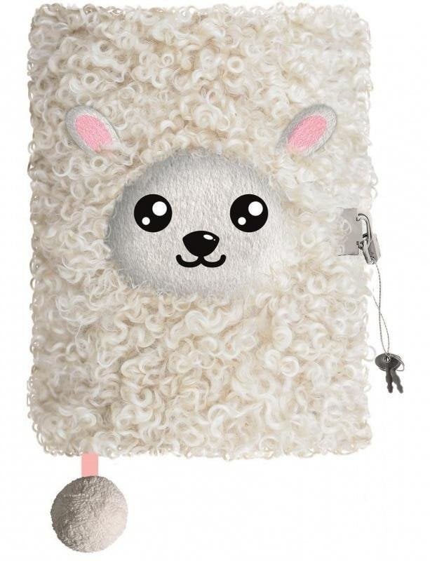 Pamiętnik z kłódką 3D włochacz A5 96k linia SHEEP Owieczka