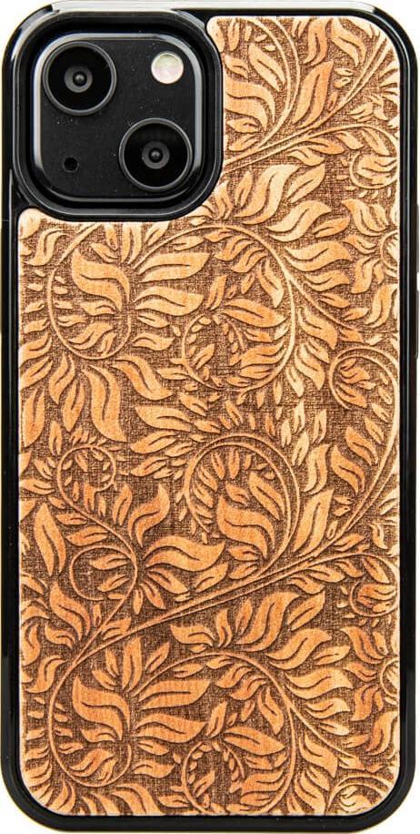 BeWood Drewniane Etui iPhone 13 Mini LIŚCIE JABŁOŃ