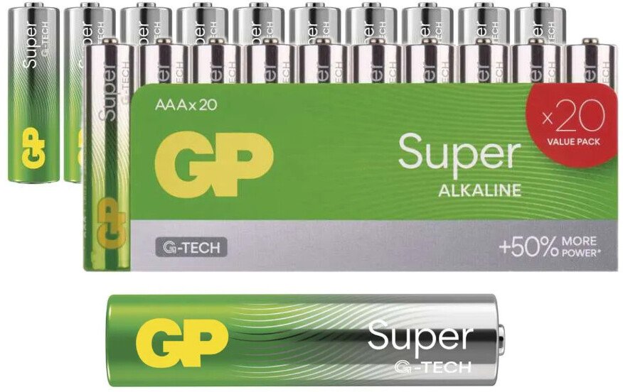 XXX_GP_Battery (GP) 20 x bateria alkaline GP Super Alkaline G-TECH LR03 / AAA