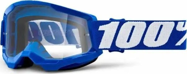 100% Gogle 100% STRATA 2 JUNIOR BLUE (Szyba Przezroczysta Anti-Fog, LT 88%-92%) (NEW)