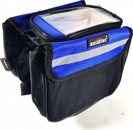 TORBA ROWEROWA POKROWIEC ROWEROWY SAKWA NA TELEFON WODOODPORNY UCHWYT