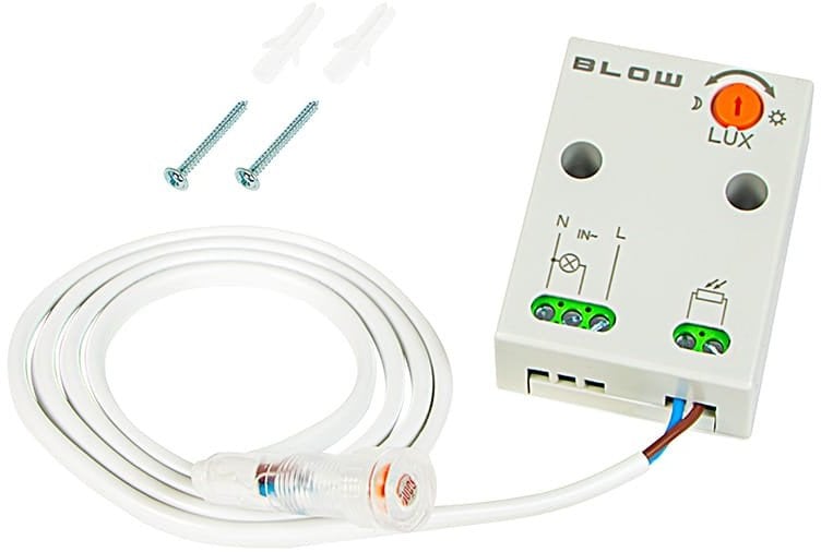 Czujnik zmierzchu hermetyczny z sondą BLOW MS-05 szary