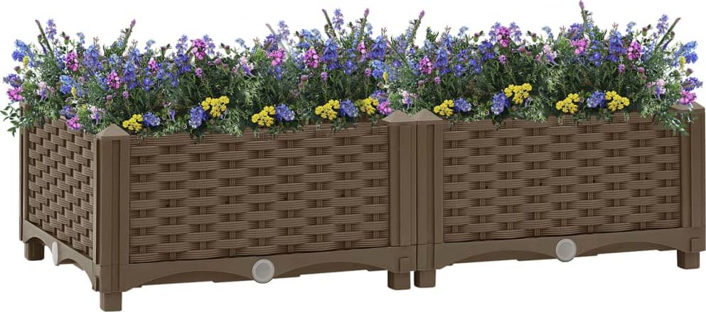 vidaXL Donica do podniesionej rabaty, 80x40x23 cm, polipropylen