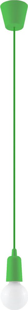 Lampa wisząca Lumes Zielona loftowa lampa wisząca na przewodzie - EX541-Diegi