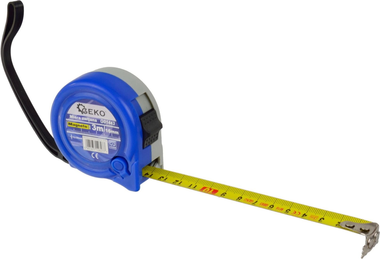 Geko Miara zwijana 3mx16mm z magnesem (12/120)