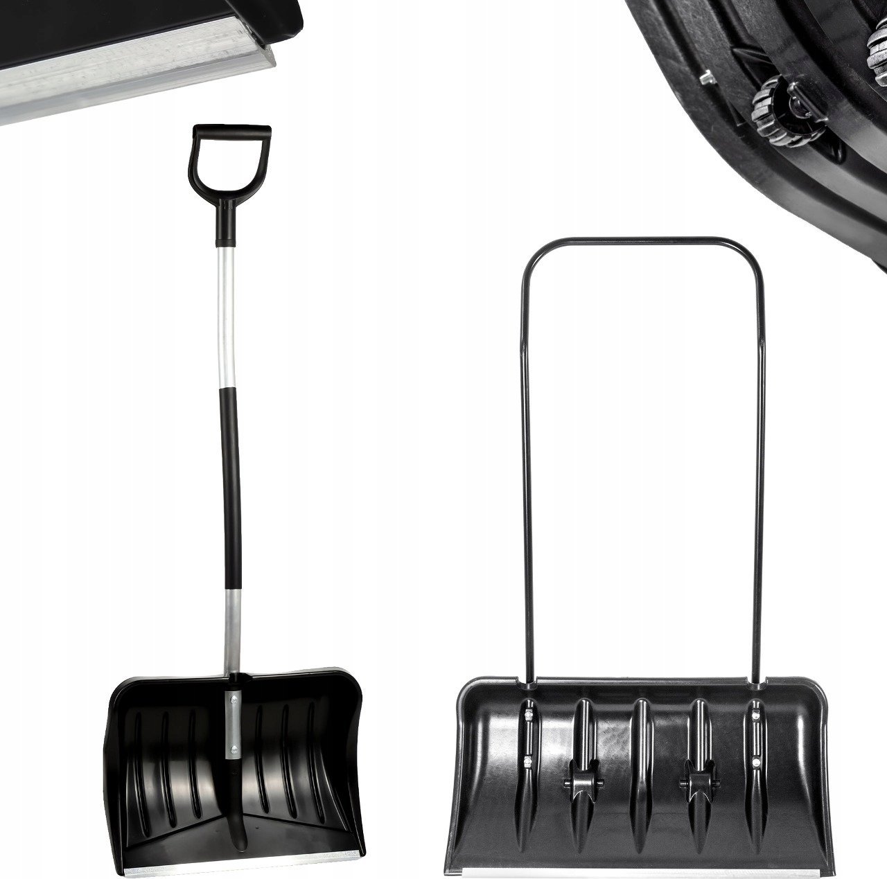 Kadax KADAX Łopata Zgarniacz Pług Do Śniegu Na Kółkach + Łopata Ergo Zestaw