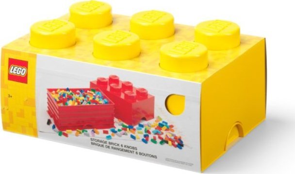 LEGO LEGO Classic 40000802 Pojemnik klocek LEGO Brick 6 - Żółty