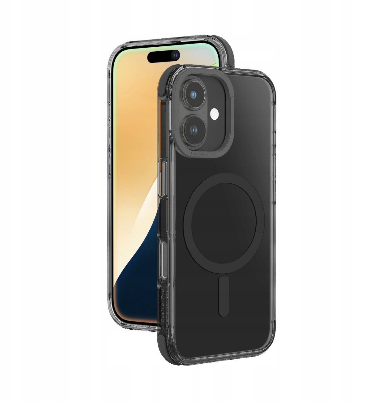 Etui silikonowe AMAZINGTHING Omni Mag Case do iPhone 16 - czarne