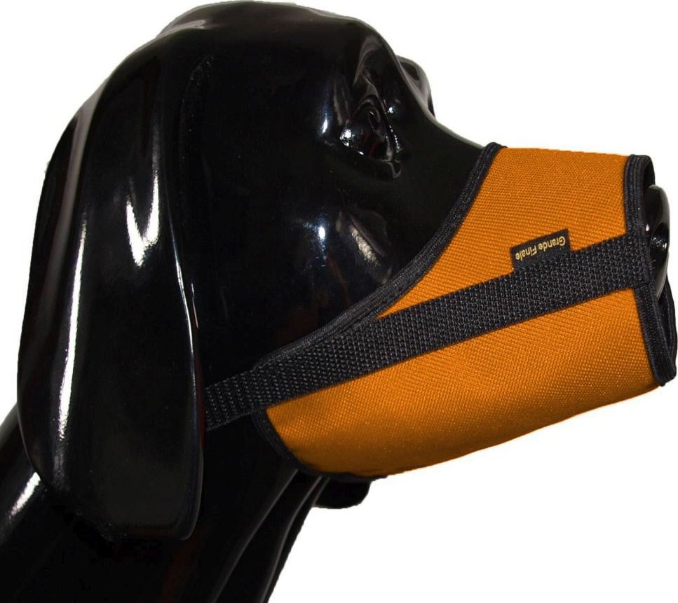 GRANDE Kagańce dla psa nylonowe Rozmiar 3, pomarańczowy